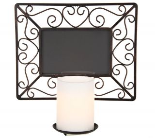 Candle Impressions Wall Photoframe with Flameless Candle & Timer —