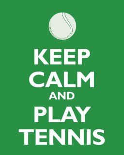 Keep Calm and Play Tennis, premium print (kelly green)  