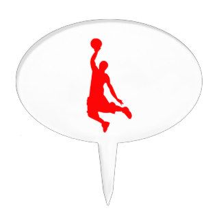 Red Slam Dunk Cake Toppers