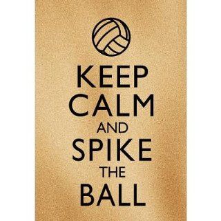 (13x19) Keep Calm and Spike the Ball Beach Volleyball Poster   Prints