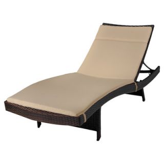 Home Loft Concept Domini Outdoor Wicker Adjustable Chaise Lounge with