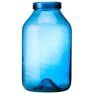 Threshold™ Bubble Glass Jar Vase   Blue 15.3