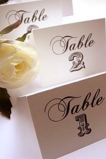 lydia name cards or table numbers by katie sue design co