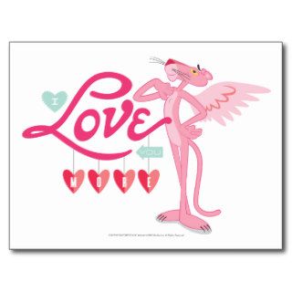 Pink Panther   I love you more Post Card