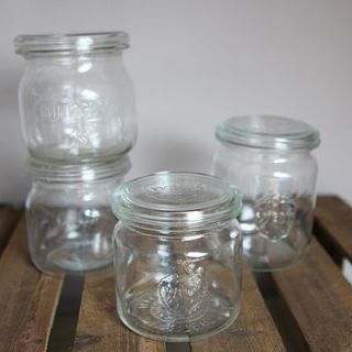 glass storage jar by homestead store