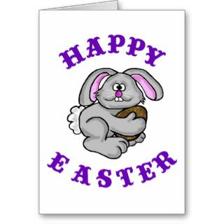 Funny Easter Card  Bunny With Anti oxidant Egg
