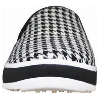 Men's Dawgs Canvas Golf Crossover Shoe Black/White Houndstooth Dawgs Slip ons
