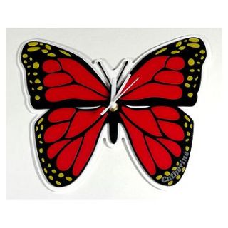 personalised butterfly clock by laser made designs
