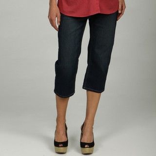 Oh Mamma Maternity Over The Belly Knit Denim Capris Oh Mamma Maternity Pants