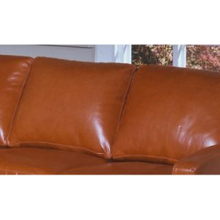 Omnia Furniture Chelsea Deco Sleeper Leather Sofa