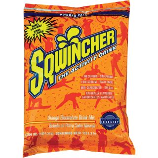 Sqwincher Orange Electrolyte Drink Mix Powder — Makes 5-Gals., Model# 016404-OR