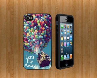 HOT AIR BALLON LETS FLY Custom Case/Cover FOR Apple iPhone 5 BLACK Rubber Case WITH FREE SCREEN PROTECTOR ( Verison Sprint At&t) Cell Phones & Accessories