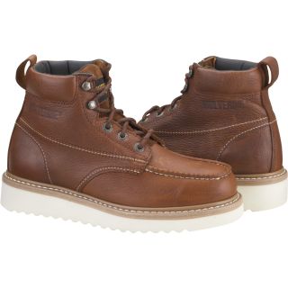 Wolverine® Moc Toe Wedge Heel Work Boot — 6in., Size 8 1/2, Model# W08288  Work Boots