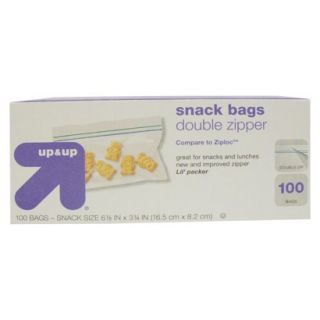 up & up®   Double Zipper Snack Bags 100 ct