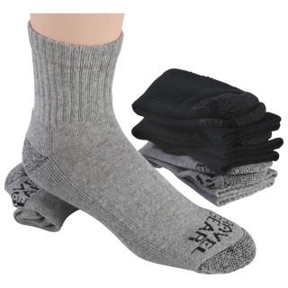 Gravel Gear Quarter Socks with Arch Support — Gray, Two Pair  Socks