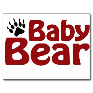 Baby Bear Claw Postcard