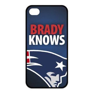NFL 2013 Regular Season New England Patriots Win Jets By A Narrow Margin Patriots Brady Knows Team Logo Unique Durable Rubber Iphone 4 4s Case Cell Phones & Accessories