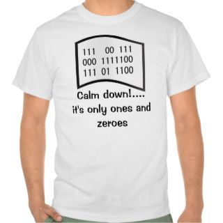 Computer humor  binary file t shirts