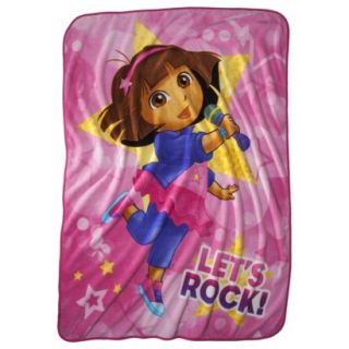 Nickelodeon™ Dora Rocks Micro Raschel Throw