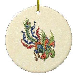 Chinese Wealthy Peacock Tattoo Ornaments