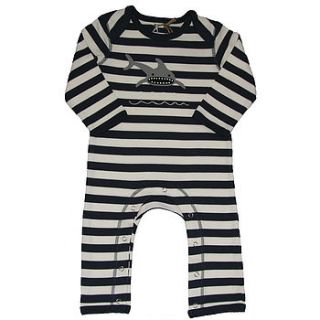 shark romper suit by milk & cereal