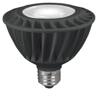 TCP LED12E26P30S41KNFLBUS LED Light Bulb 12 watt PAR30 Sn Narrow Floodlight, 4100 Kelvin, Black   Compact Fluorescent Bulbs  
