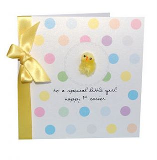 fluffy chick boxed easter card by made with love designs ltd