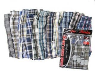 Men's 12 pack Plaid Woven Boxer Shorts with Front Button at  Mens Clothing store Boxers For Men