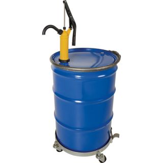 Vestil Manual Drum and Pail Pump — Lever Action, Polypropylene 316 SS, Model# LDP-POLY-304  Barrel   Hand Pumps