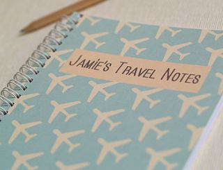 personalised travel note pad by this is pretty