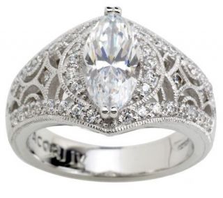 Tacori IV Diamonique Epiphany Marquise Bloom Cut Ring —