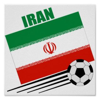 Iranian Soccer Team Poster