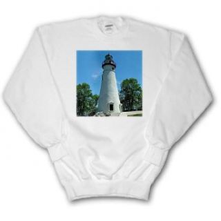 Sandy Mertens Ohio   Marblehead Lighthouse Looking Over Lake Erie   Sweatshirts Clothing