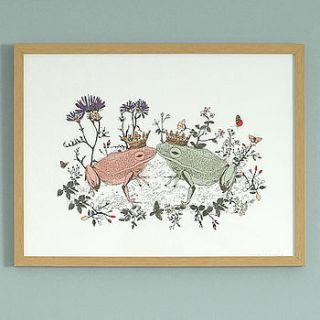 woodlands frogs print by sian zeng