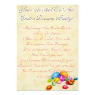 Formal & Fun Easter Dinner Party Invitation