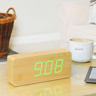 slab beech click clock by gingko electronics