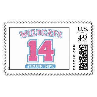 High School Musical Wildcats jersey Athletic logo Stamp