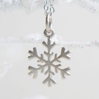 personalised silver christmas necklace by lily charmed