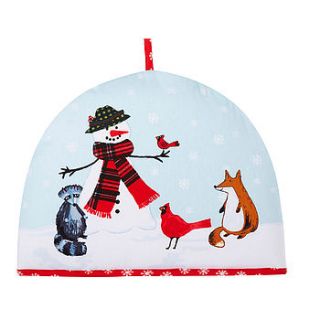 christmas woodland tea cosy by ulster weavers
