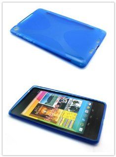 Big Dragonfly High Quality Anti slip Bumps Protective Shell Soft TPU Back Cover Case for New Google Nexus 7 ii Eco friendly Package Semi transparent Blue Computers & Accessories
