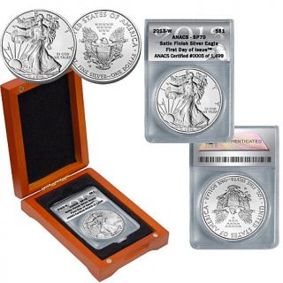 2013 SP70 ANACS FDOI LE 1499 Silver Eagle Dollar Coin