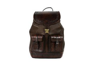 santa cruz leather backpack by beara beara