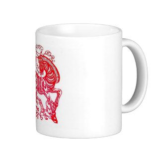 Chinese Papercuts Happy New Year of the Horse 2014 Coffee Mug