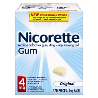 Nicorette Gum Original 4mg   170 count