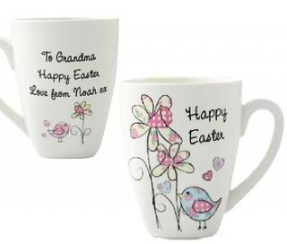 personalised daffodil mug and chocolates by sleepyheads
