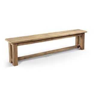 reclaimed wood parsons bench by mobius living