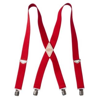 Dickies® Mens J Clip Suspenders   Red