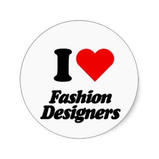 I love heart Fashion Designers Stickers
