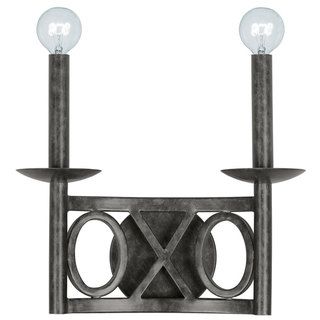 Odette 2 light Wall Sconce in English Bronze Sconces & Vanities