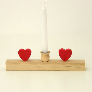 small candle holder with hearts by drift living